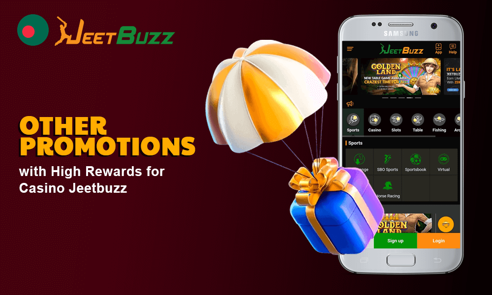 Table with Other Promotions with High Rewards for Casino Jeetbuzz