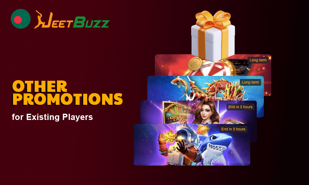 Table with Other Jeetbuzz Promotions for Existing Players